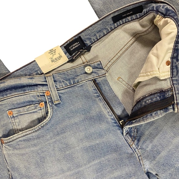 NWT Citizens of Humanity The Adler Tapered Classic Slim Stretch Jeans Heli 31 - Picture 7 of 15